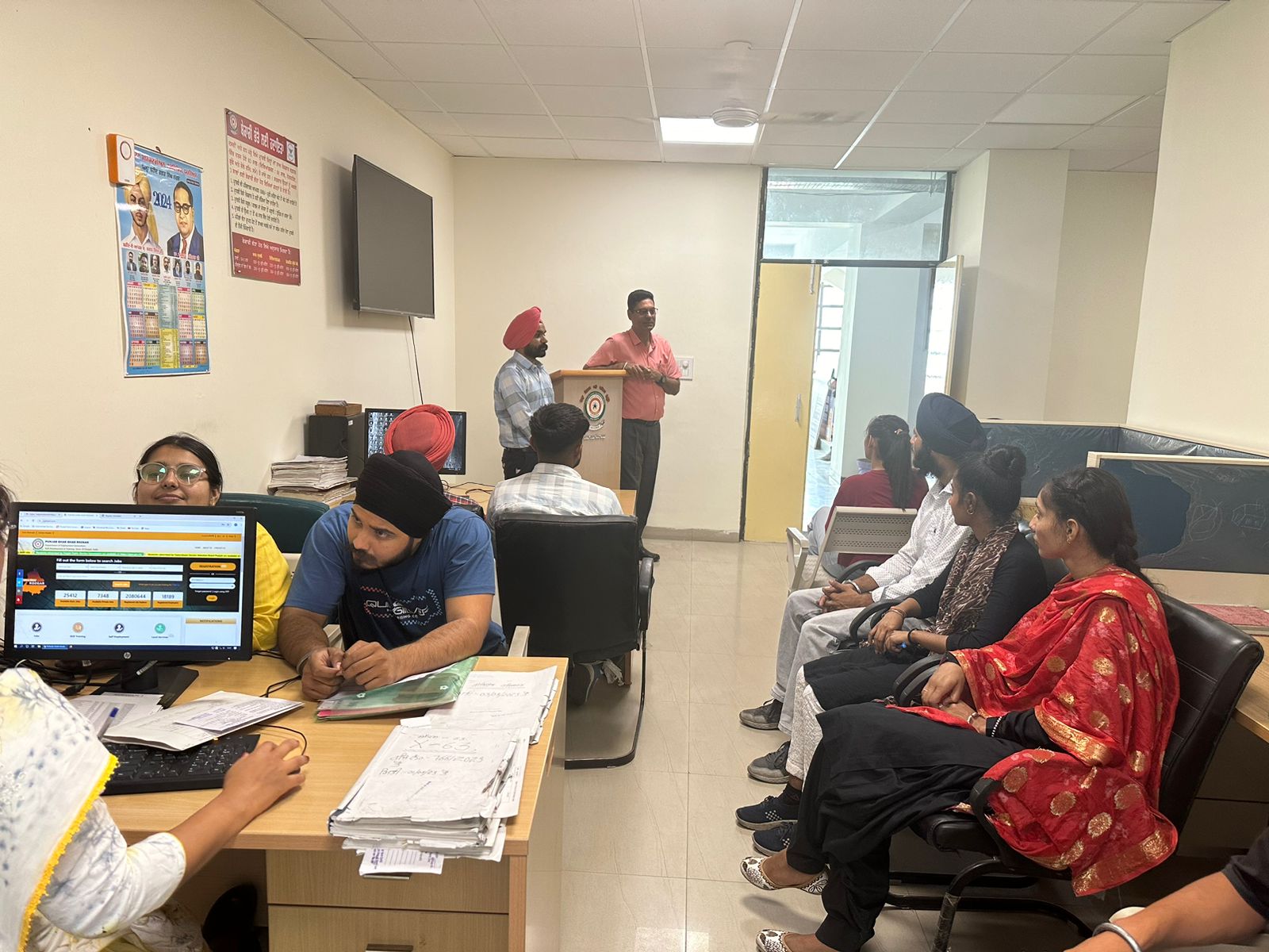 About 37 students of SBS Skill Center visited the Bureau